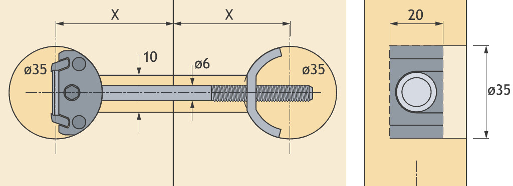 9079583 SNELMONTAGE VERBINDER AVB4-150MM