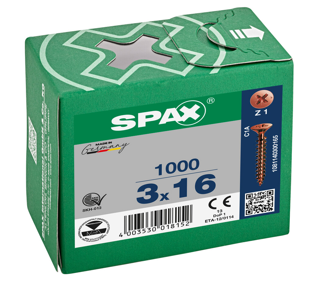 SPAX-S VIJS 3.0X16 BRONS POZ VK 
