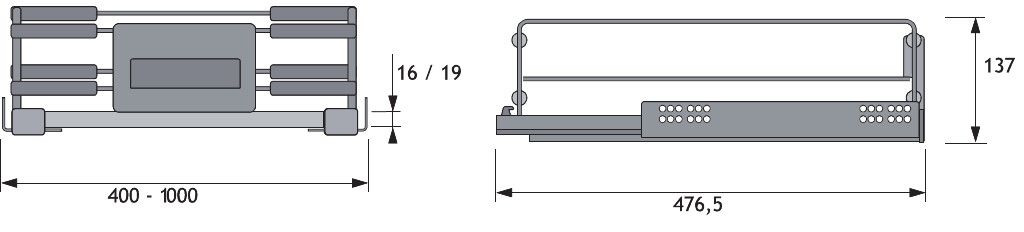 AMARI LADE 600-700 GRIJS