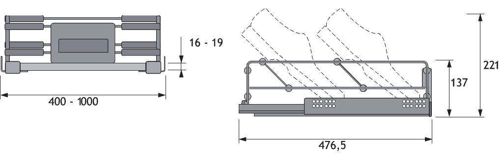 AMARI SCHOENREK 800-900 GRIJS