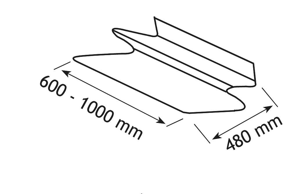 SCHOENREK 60/100CM CHROOM D.43CM VAST