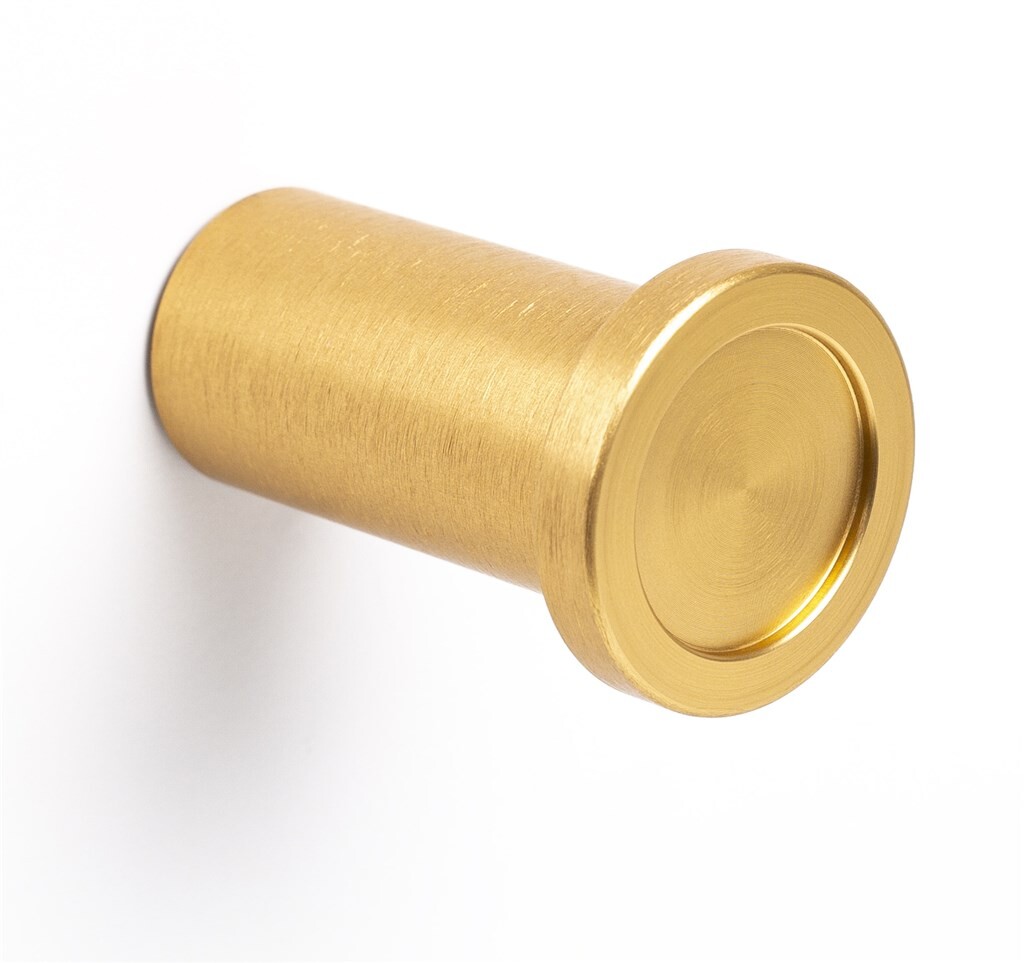 JASHAAK ROUND Ø 28X45MM ALU GEBORSTELD GOUD