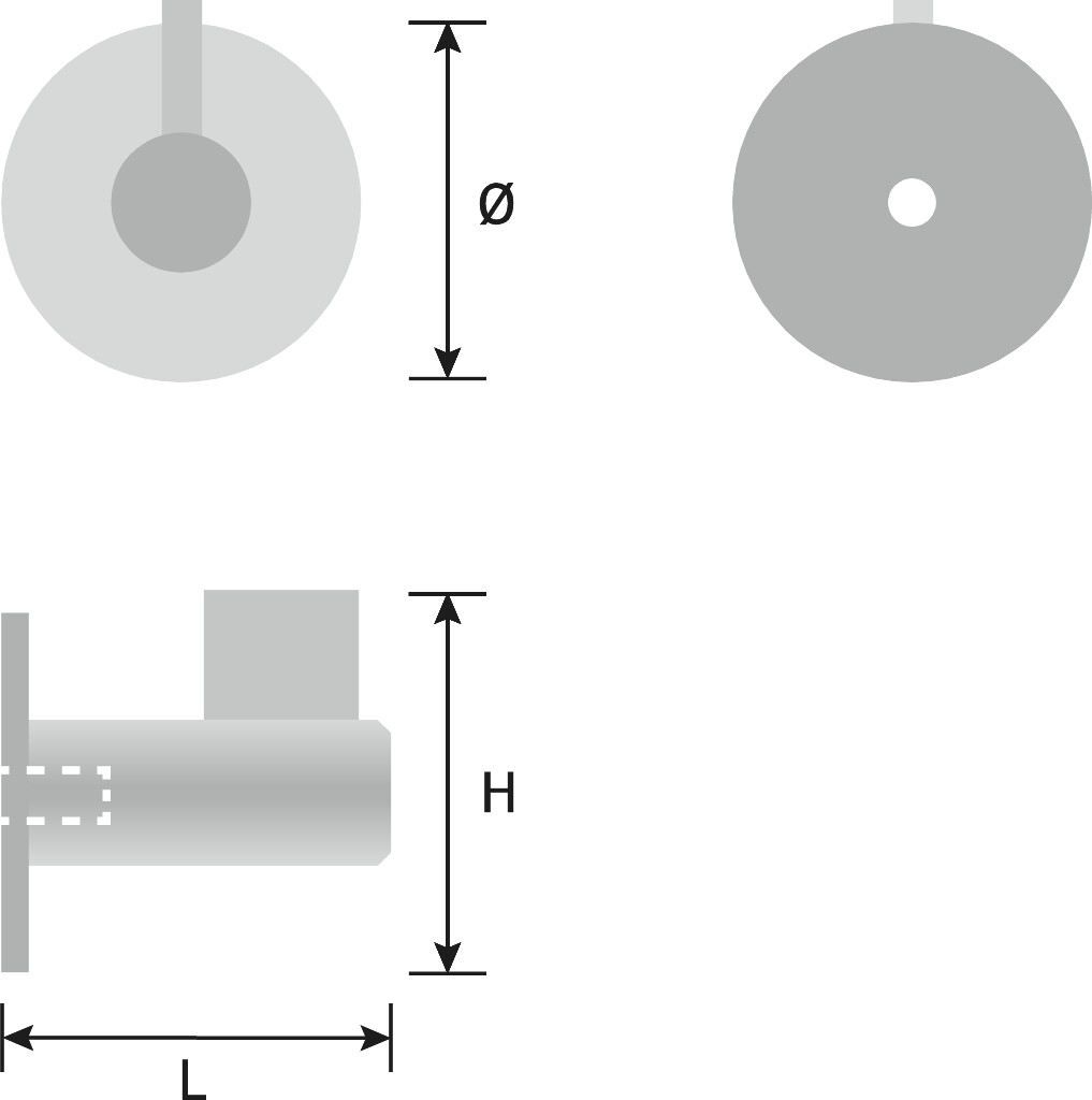 JASHAAK FIN Ø 50X54,5X52 ZAMAK MAT WIT