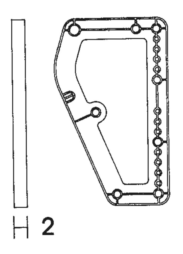 AFSTANDSBLOK LIFT 700 GRIJS