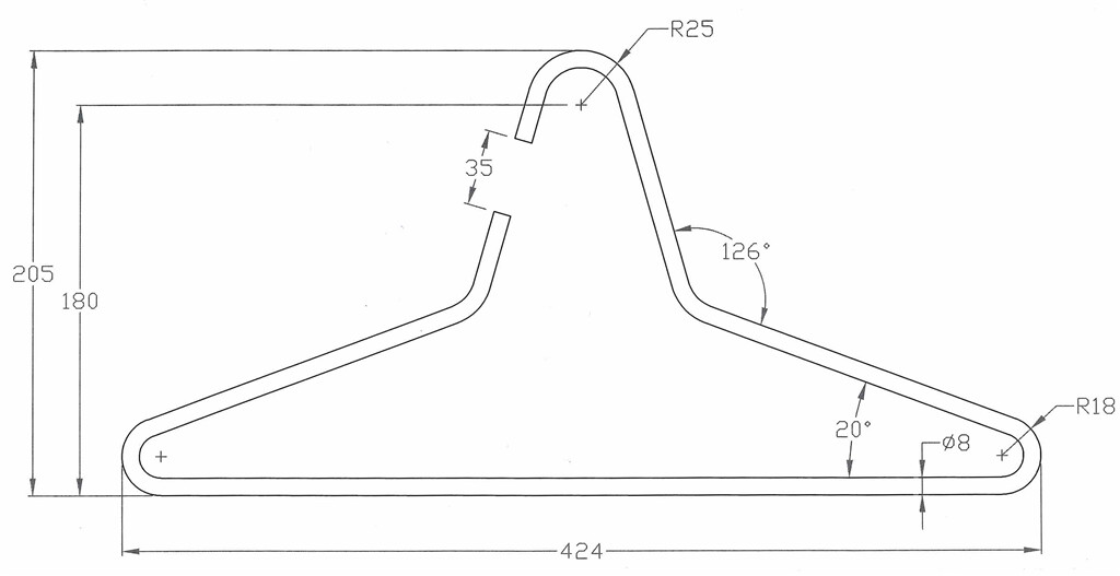 KLEERHANGER D:8MM RVS GEBORSTELD