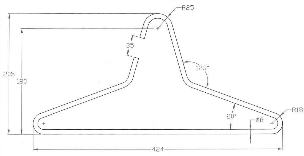 KLEERHANGER D:8MM RVS GEBORSTELD