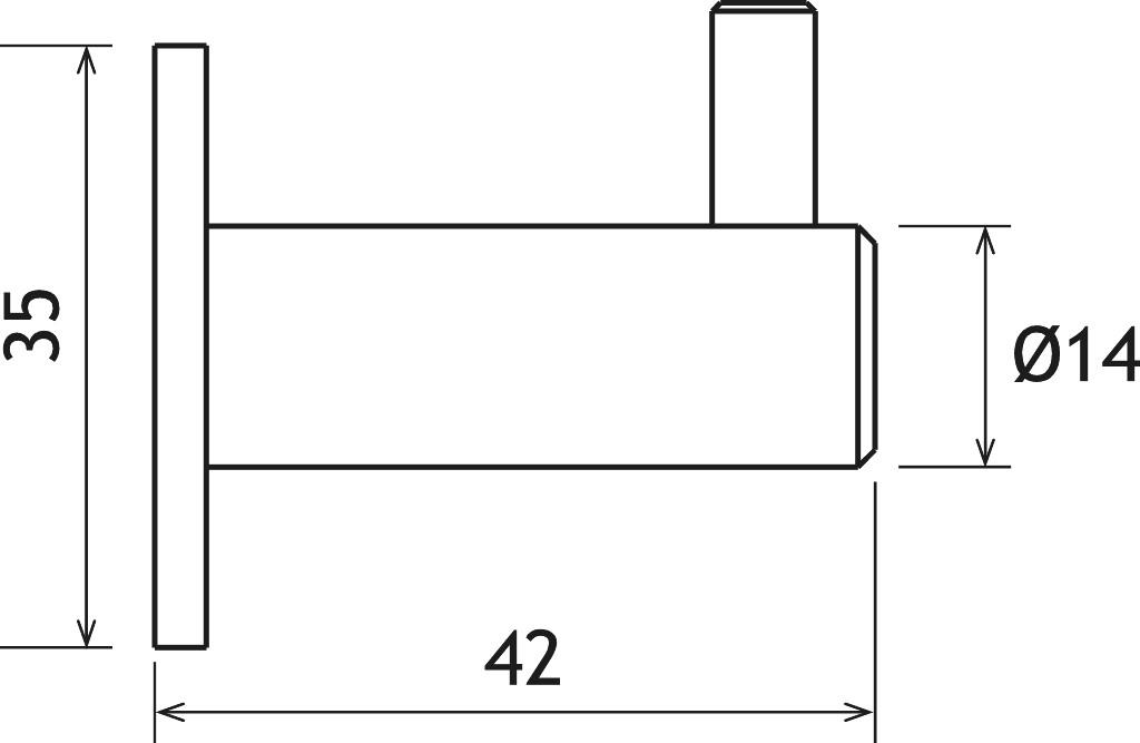 JASHAAK VIERKANT 35X35 RVS