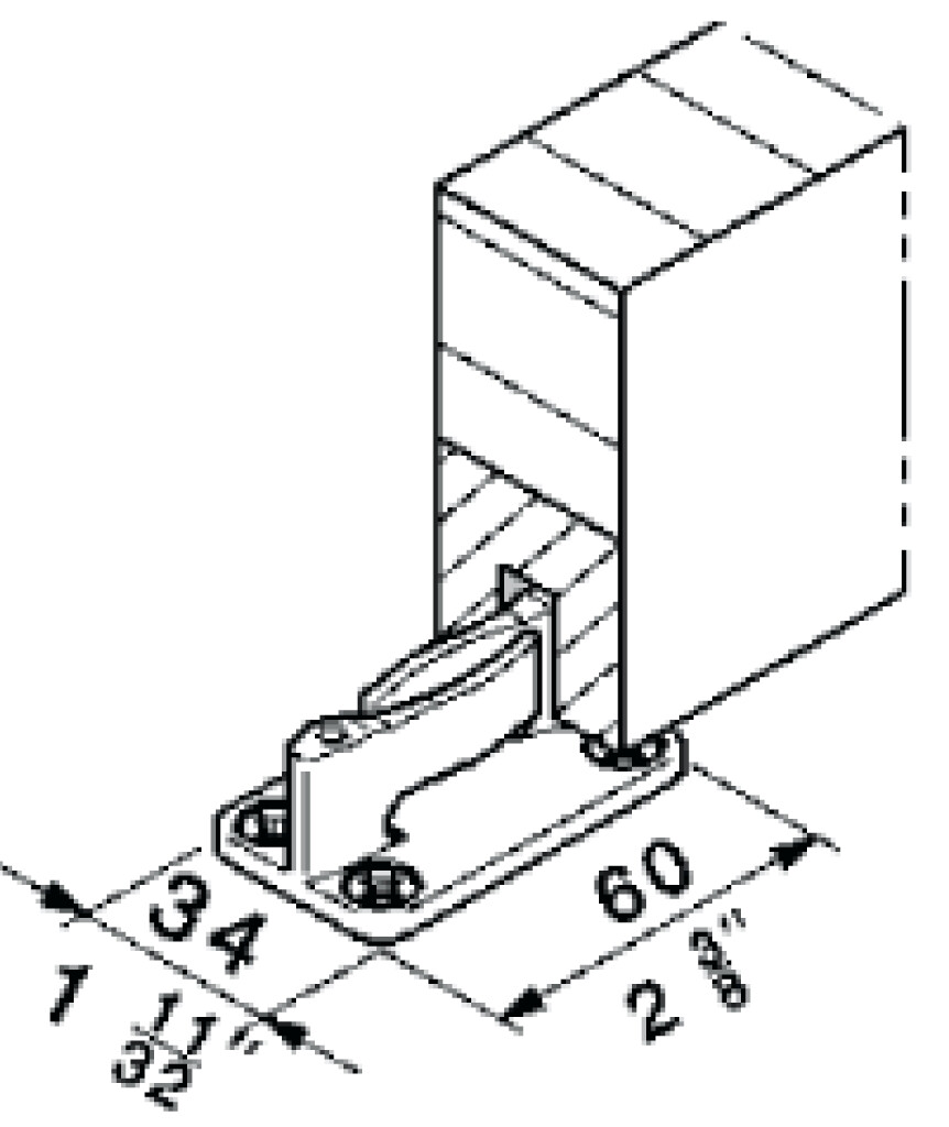 HAWA 14427 JUNIOR 40/80/100/120 BODEMGELEIDER