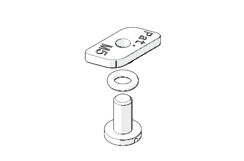 HAWA 17785 JUNIOR 40 BEVESTIGINGSET VOOR WANDBEVESTIGING