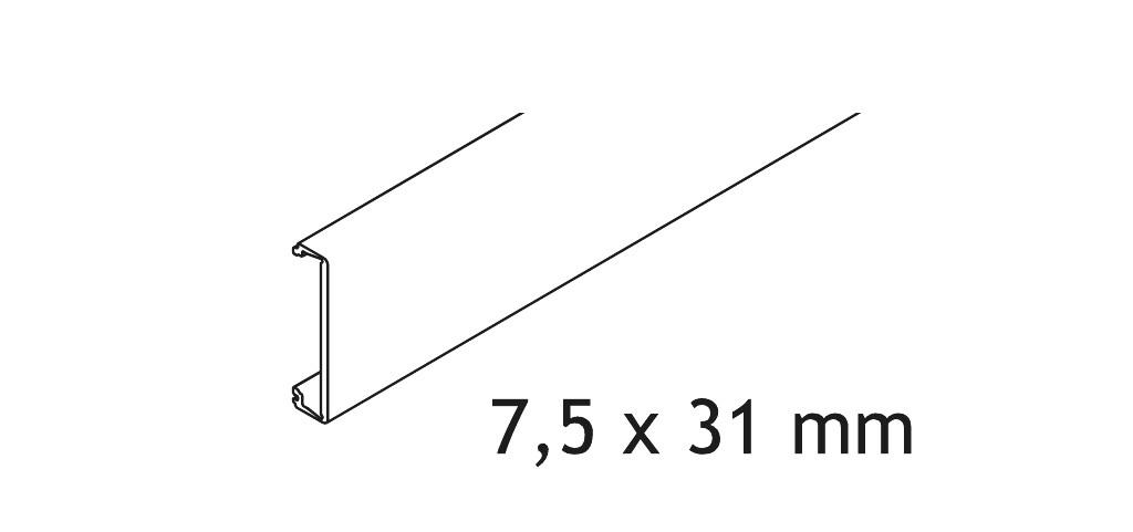 HAWA 57.3113 PORTA HMD PLINT ALU 2500MM