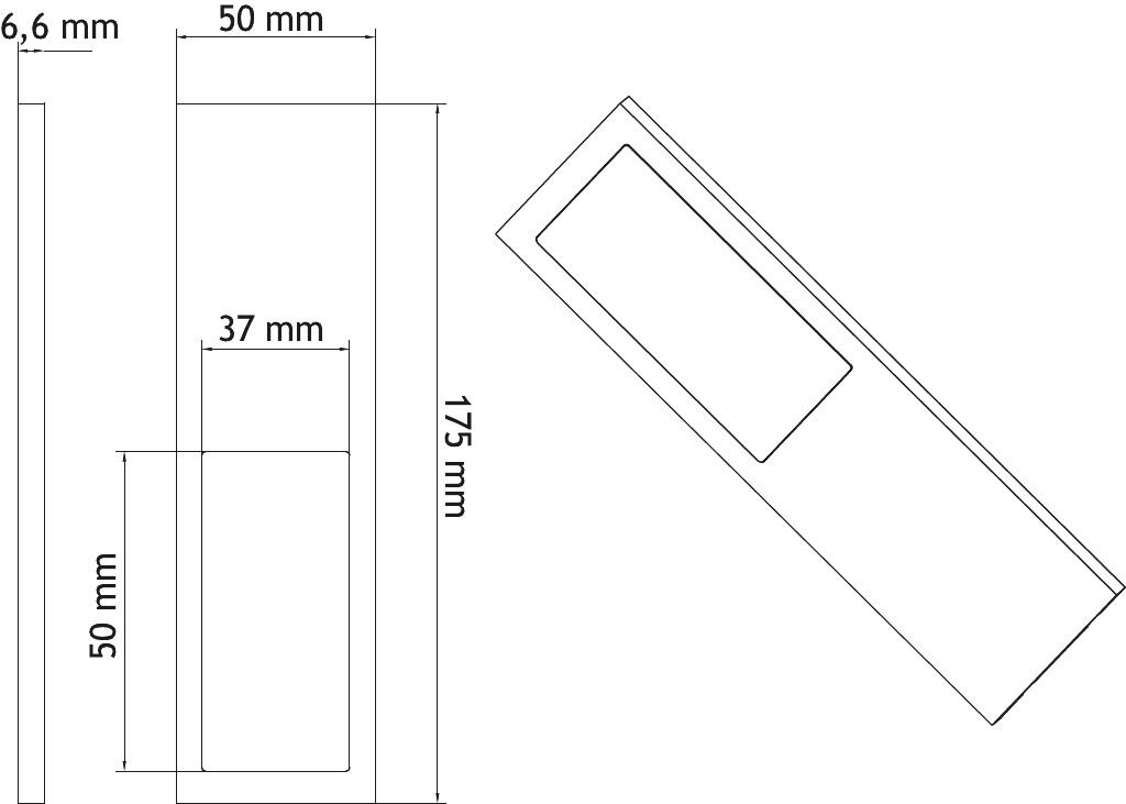 STRETO LED ZWART SET 4X4W 4000K-12V + CONVERTERMETMET SCHAKELAAR