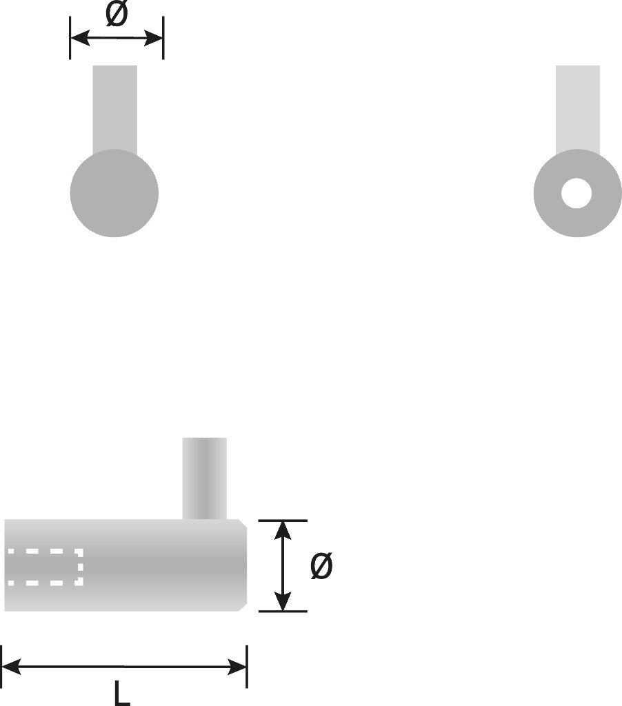 KAPSTOK RVS D.40 X 14 MM - SET 2 STUKS