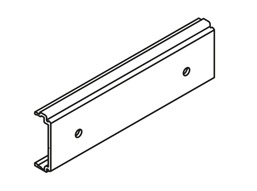 HAWA PORTA HC CLIP VOOR HOUTEN PLINT ZWART