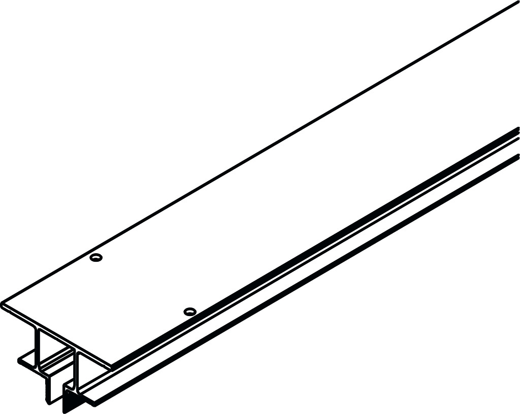 HAWA PORTA HM/HMT LOOPRAIL INBOUW ALU 3500MM