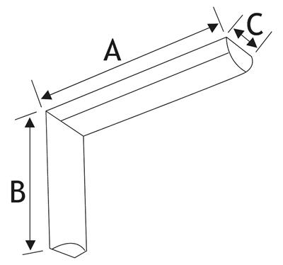 PLANKDRAGER NR 600 25CM WIT