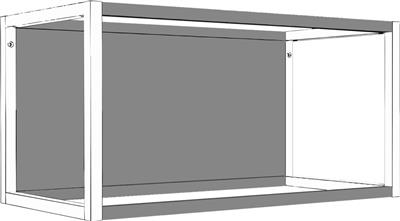 ONE RUGWANDSET 900MM ZWART