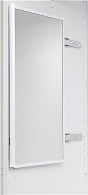 EXCLUSIV UITTREKBARE SPIEGEL H.560MM WIT