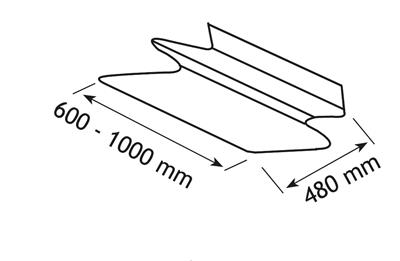 SCHOENREK 60/100CM CHROOM D.43CM VAST