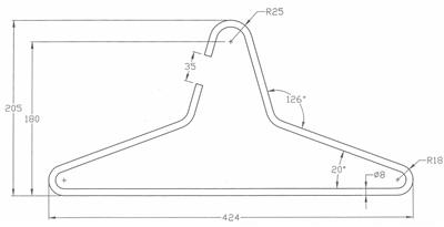 KLEERHANGER D:8MM RVS GEBORSTELD