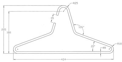 KLEERHANGER D:8MM RVS GEBORSTELD