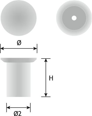 JASHAAK ROND D.20MM RVS