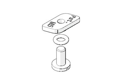 HAWA 17786 JUNIOR 80/100GP BEVESTIGINGSET VOOR WANDBEVESTIGING