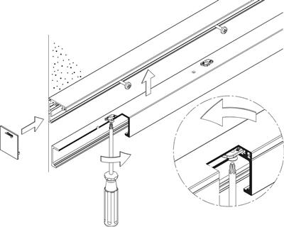 HAWA 17786 JUNIOR 80/100GP BEVESTIGINGSET VOOR WANDBEVESTIGING