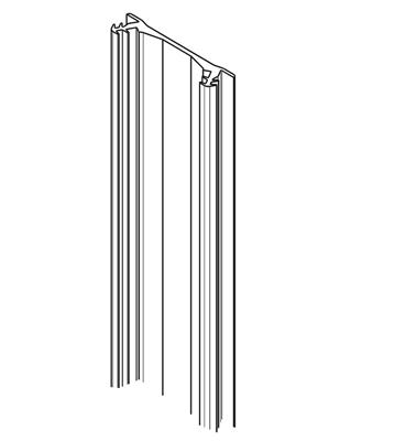 HAWA 12325 KANTENPROFIEL 10M ZWART