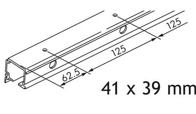 HAWA 57.3048 PORTA/DIVIDO COMBILOOPRAIL ALU 3500MM