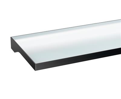 TEO SLIM LED GLASTABLET 600MM 6,56W 3000K ZWART