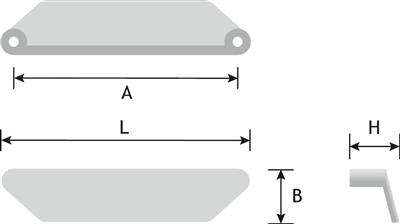 KOMGREEP TRIAD 104 BA 96 ZWART MAT IJZERKLEUR