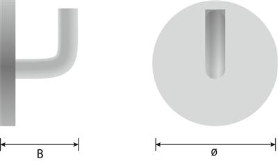 KAPSTOK RVS D.40 X 14 MM