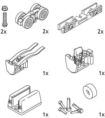 HAWA PORTA GMD ZWART - 1 DEUR