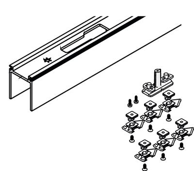 HAWA JUNIOR 80/B-100/B POCKET - PROFIELSET 3000MM