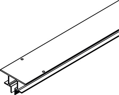 HAWA PORTA HM/HMT LOOPRAIL INBOUW ALU 2500MM