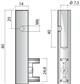 KASTBAARHOUDER LINEAR 4 ALU ZWART LINKS