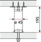 BARSTEUN ROND D.45MM CHROOM