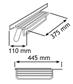 DASSEN-EN RIEMENH.D45X11CM CHROOM UITTRE 