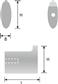 JASHAAK TAKK 16X50X57MM ZAMAK MAT ZWART