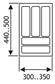 INLEGLADE B301-350 D441-500 2,5MM WIT