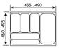 INLEGLADE FLEXY B490-455X D495-460MM ANTRACIET