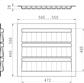 BASIC KRUIDENLADE K 60 CM WIT 550 x 500 MM