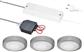 KIT 3 SUN XT LED 3.5W - 4100K OPBOUW RVS LOOK