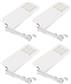 HERA SET 4 X SLIM-PAD LED 5W 24V 3000K WIT+ TRANSF+ TRANSFO 30W