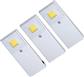 SET QUADRAT LED ALU SET 3 X 3W + SCHAKELAAR