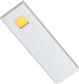 D'LAU LED RECHTHOEKIG ONDERBOUW 3W 3200K ALU -TOUCTOUCH 10W MET DIMMERTRANSFO