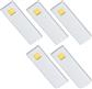 SET 5 D'LAU LED RECHTH.ONDERBOUW 3W 3200K ALU -TOUTOUCH 15W MET DIMMERTRANSFO