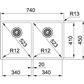 FRANKE BOX RVS 740X450 SLIMTOP | VLAKBOUW 