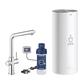 GROHE RED DUO-L STARTERKIT L-UITLOOP CHROOM