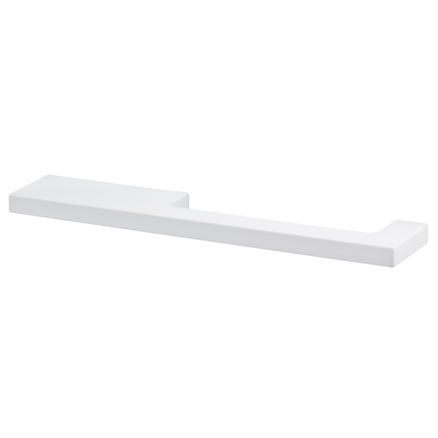 Greep drimo 160mm aluminium / wit asymmetrisch